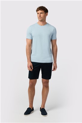  Light Blue Crew Neck T-Shirt