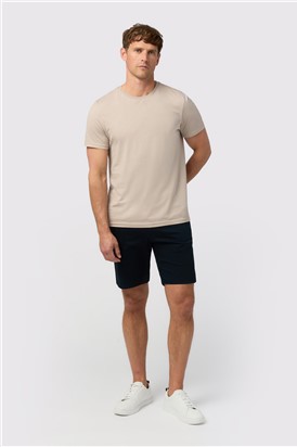  Taupe Crew Neck T-Shirt