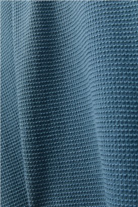  Petrol Quarter Zip Knit Polo