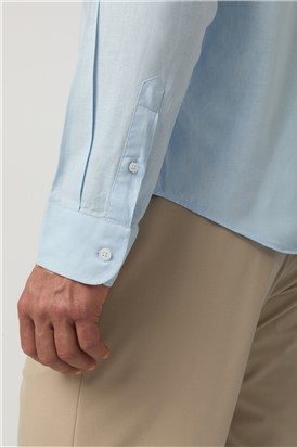  Light Blue Linen Shirt