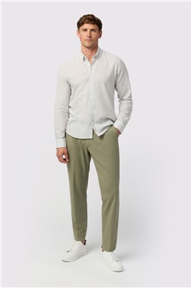  Sage Stripe Linen Shirt