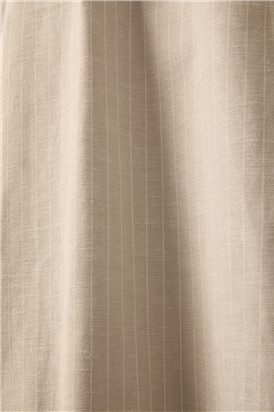  Oatmeal Stripe Linen Shirt