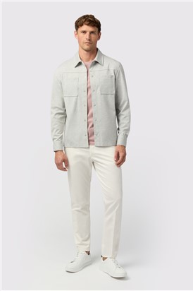  Light Grey Jersey Overshirt