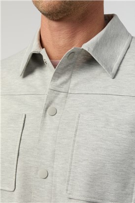  Light Grey Jersey Overshirt
