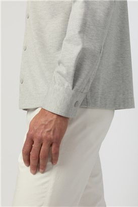  Light Grey Jersey Overshirt