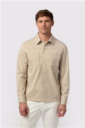  Oatmeal Jersey Overshirt