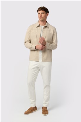  Oatmeal Jersey Overshirt