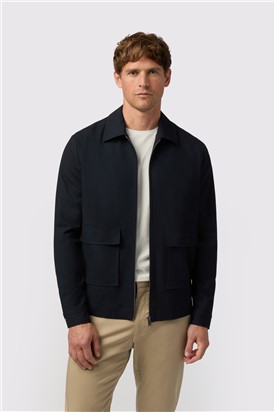  Navy Zipped Jacket