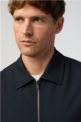  Navy Zipped Jacket