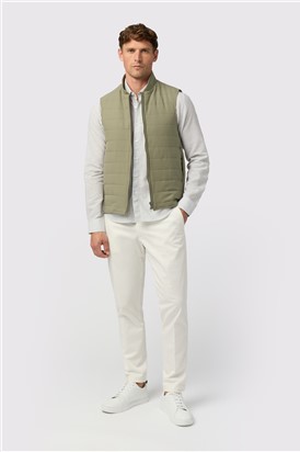  Olive Zip Through Gilet
