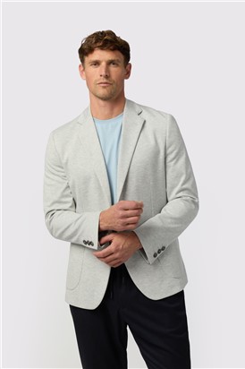  Light Grey Jersey Blazer