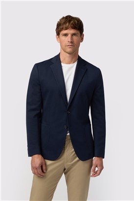 Navy Jersey Blazer