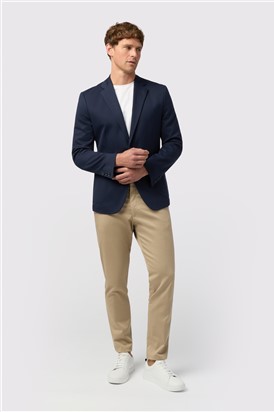  Navy Jersey Blazer