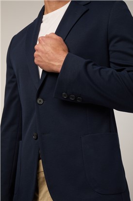  Navy Jersey Blazer