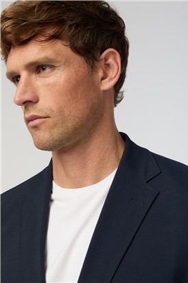  Navy Textured Blazer
