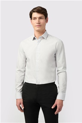  Slim Fit Geo Floral Print Shirt