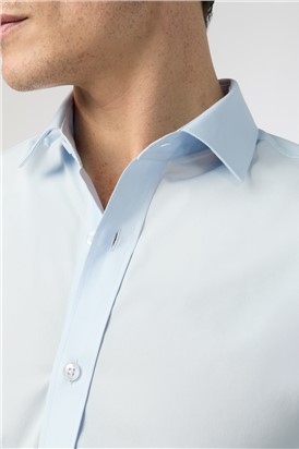  Slim Fit Blue Stretch Shirt