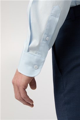  Slim Fit Blue Stretch Shirt