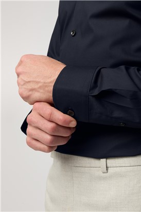  Slim Fit Navy Stretch Shirt