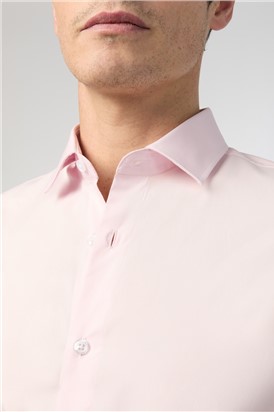  Slim Fit Pink Stretch Shirt