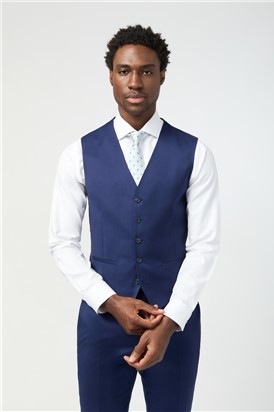  Tailored Fit Italian Super 110's Blue Twill Suit