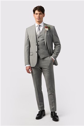  Tailored Fit Cool Grey Texture Trouser