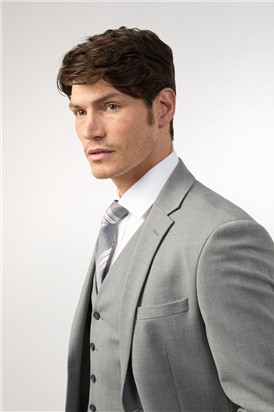  Tailored Fit Cool Grey Texture Trouser