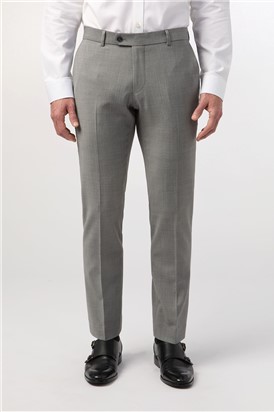  Tailored Fit Cool Grey Texture Trouser