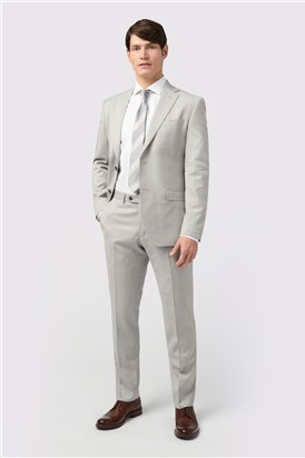 Tailored Fit Italian Grey Twill Waistcoat