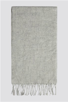  Merino Wool Silver Grey Scarf