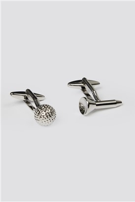 Golf Ball and Tee Cufflinks