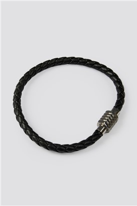 Black Leather Bracelet