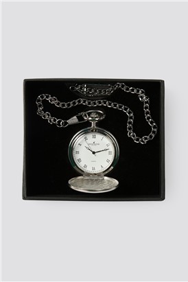 Silver Quartz Pocket Watch