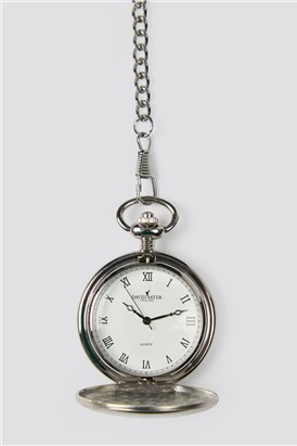 Silver Quartz Pocket Watch