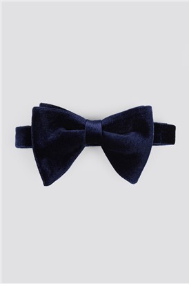  Navy Velvet Bow Tie