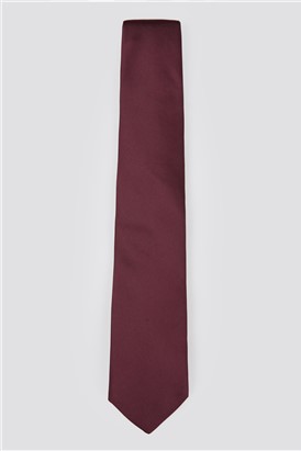  Burgundy Satin Tie