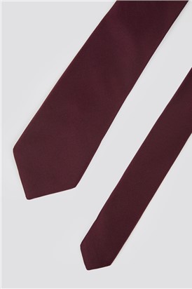  Burgundy Satin Tie