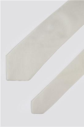  Silver Satin Tie