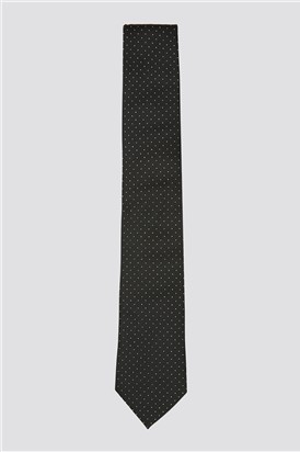  Black and Gold Polka Dot Tie