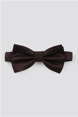  Burgundy Lurex Bow Tie