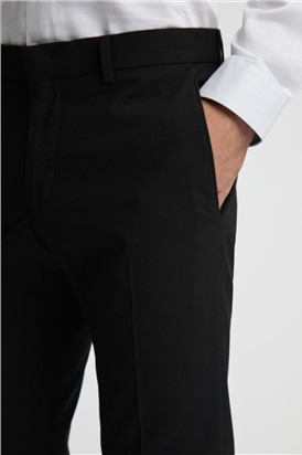  Slim Fit Black Stretch Trousers