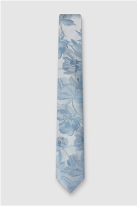 Antique Rogue Light Blue Summer Floral Tie