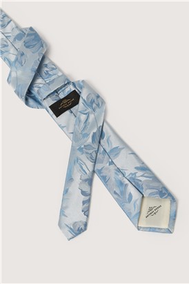  Light Blue Summer Floral Tie