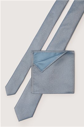  Light Blue Textured Tie