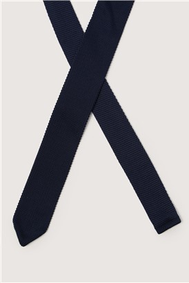  Navy Knitted Tie