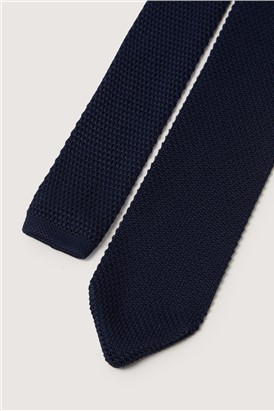  Navy Knitted Tie