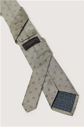  Sage Daisy Jacquard Silk Tie