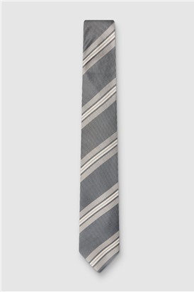 Alexandre Navy Multi Stripe Silk Tie