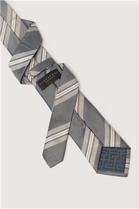  Navy Multi Stripe Silk Tie