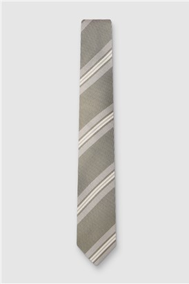 Alexandre Sage Multi Stripe Silk Tie